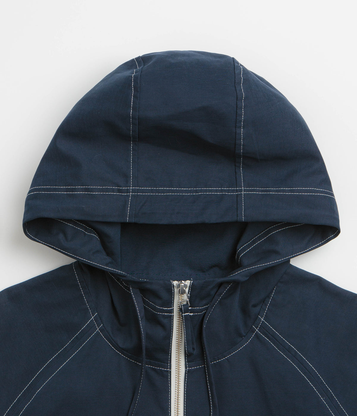 Pop Trading Company DRS Hooded Halfzip Jacket - Navy