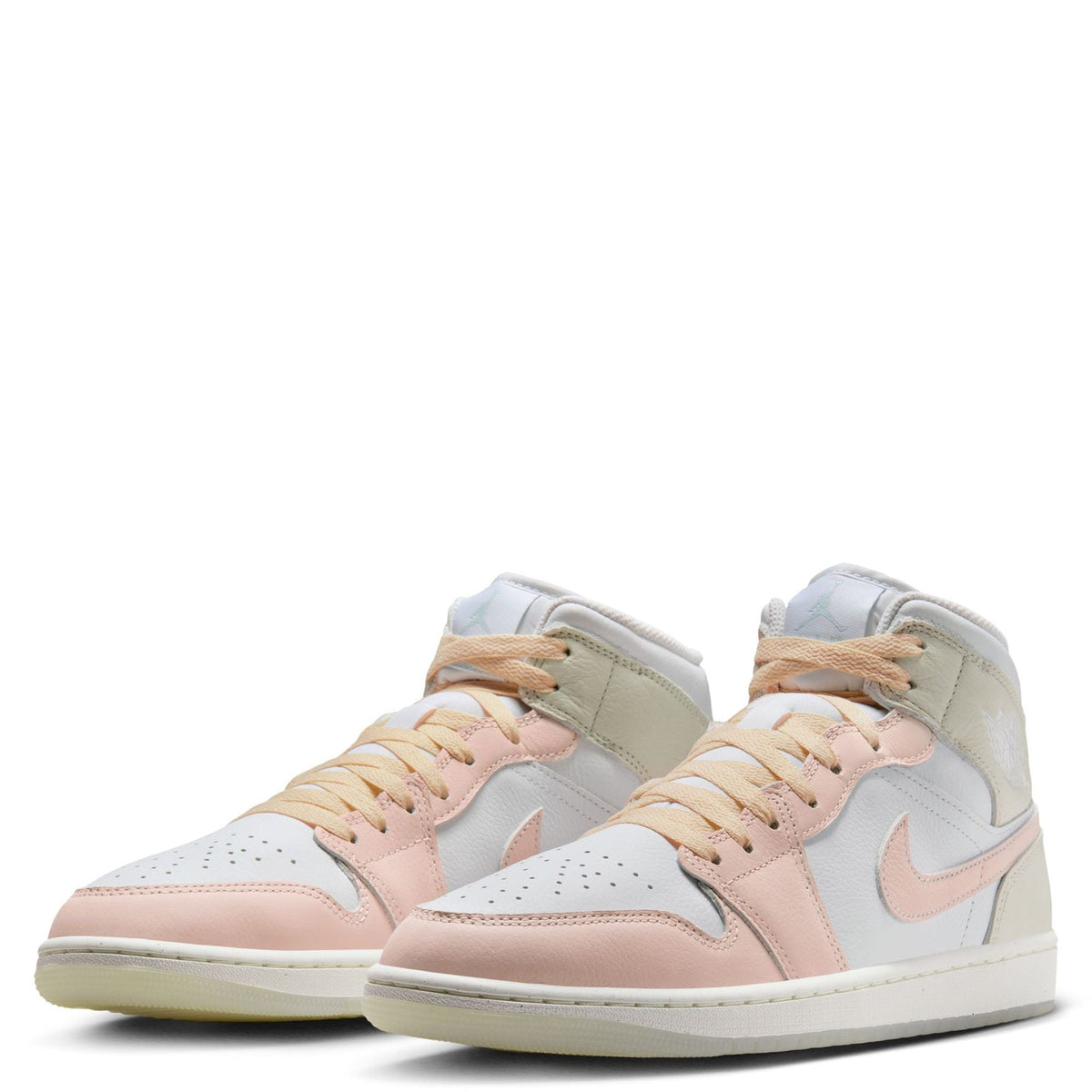 Men's Jordan 1 Mid SE White/Guava Ice-Sea Glass (HJ6654 100)